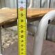 Vintage stackable high stool in beech and metal, 1960s