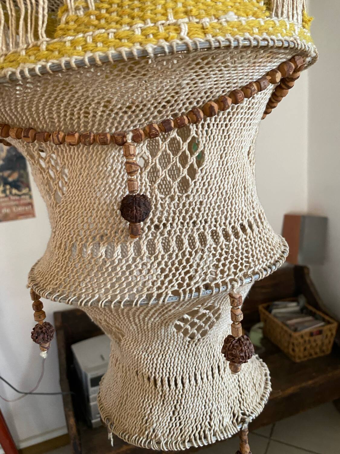 Macrame suspension from the 70s