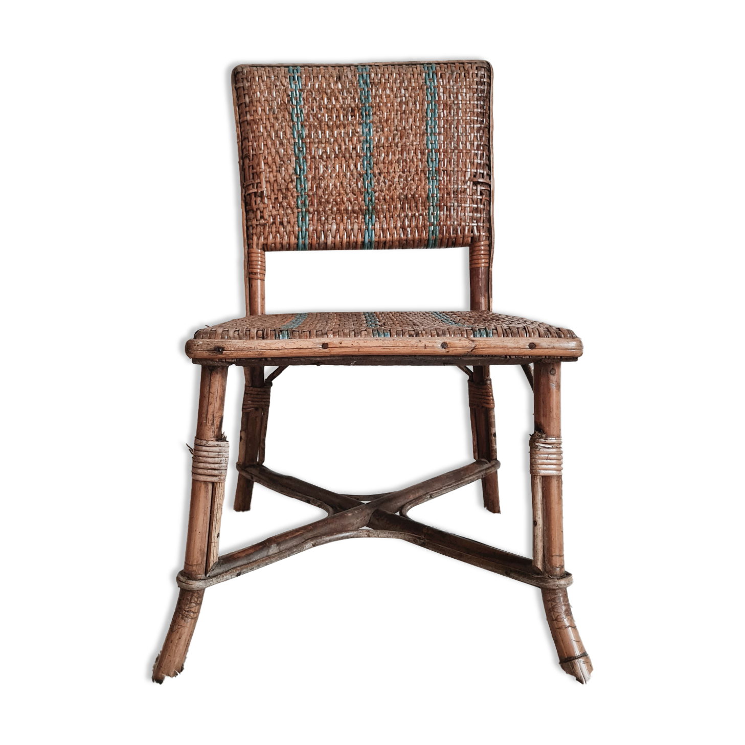 Old bamboo child chair
