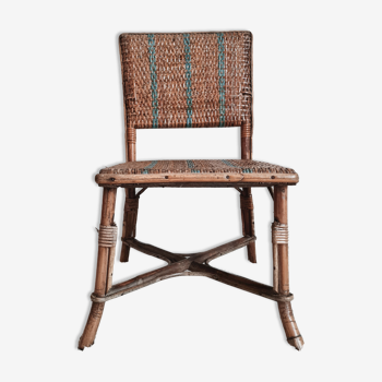 Old bamboo child chair