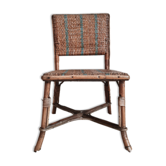 Old bamboo child chair