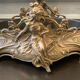 Large planter in gilded bronze Art nouvelles