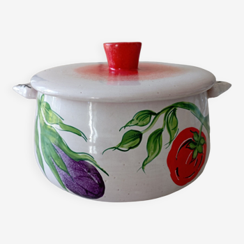 Cocotte en terre cuite vintage