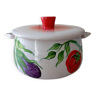 Vintage terracotta casserole