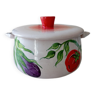 Cocotte en terre cuite vintage