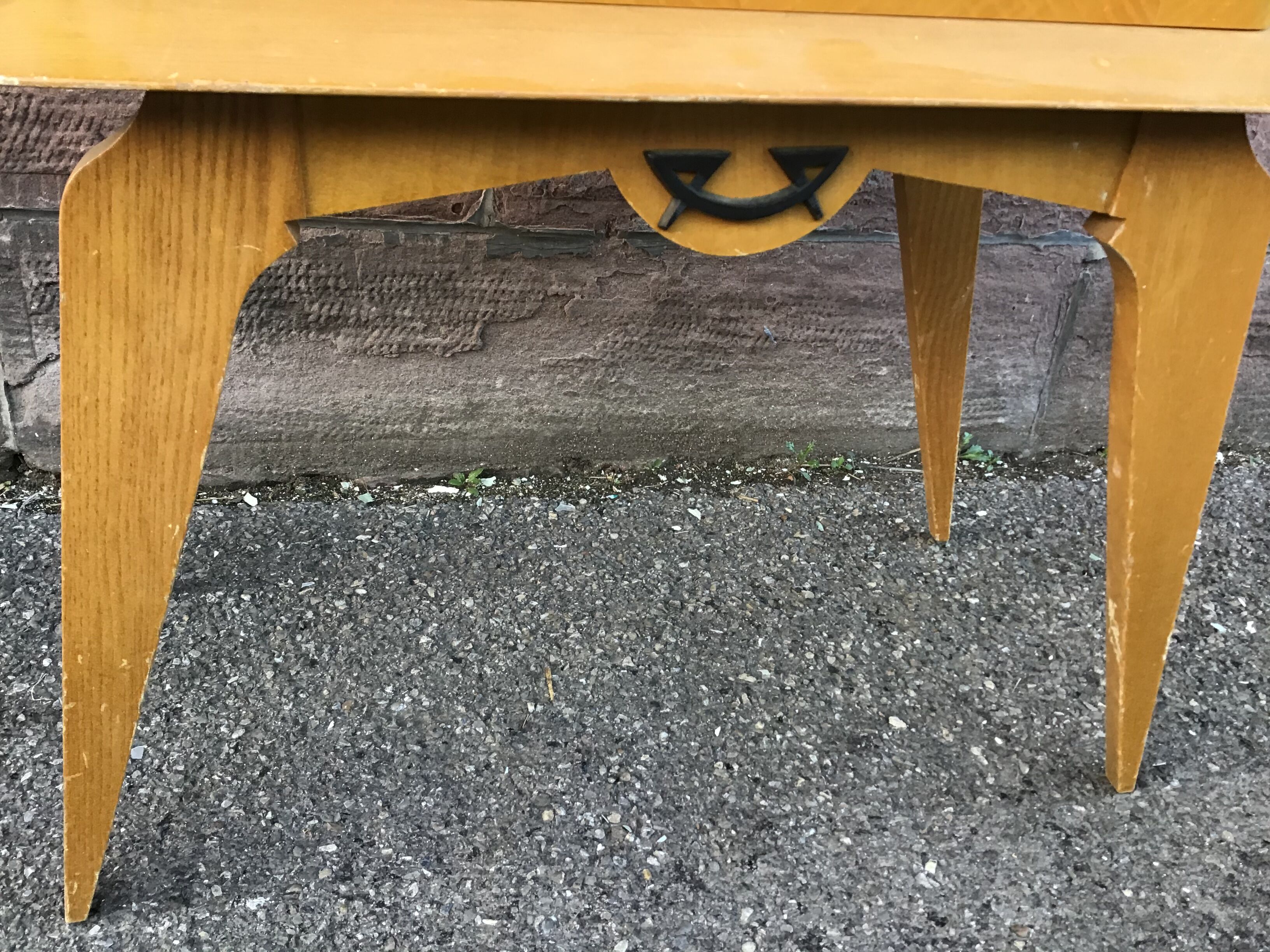 Small vintage 1960 Scandinavian nightstand
