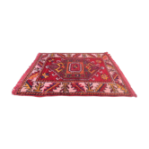 Vintage western turkish rug oriental 100x74 cm, red