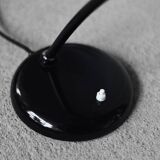 Vintage Bauhaus German Minimalist Black Metal Desk Lamp from Gebrüder Cosack Gecos, 1940s