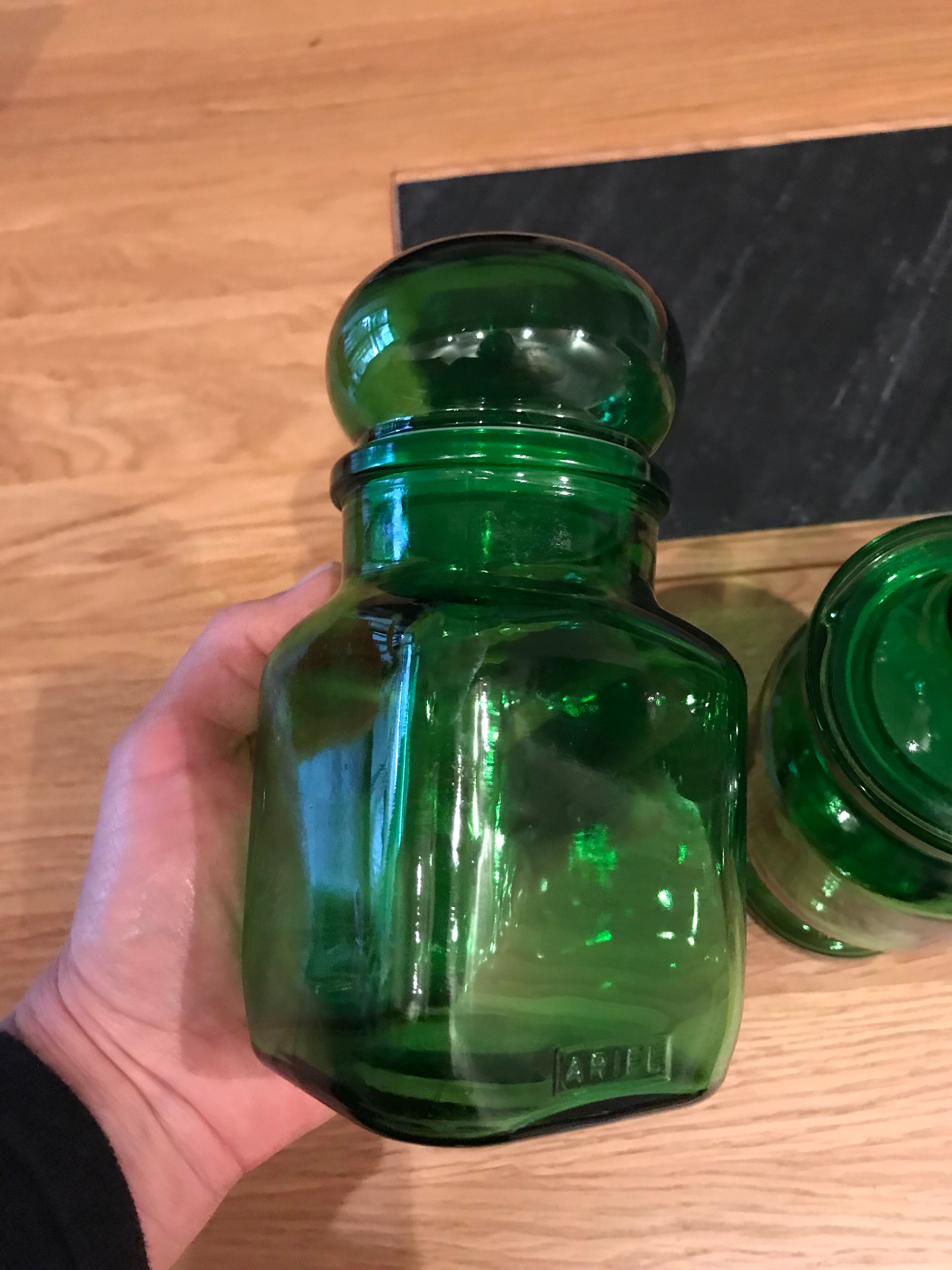 Set of 4 glass jars