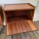 Pair of Scandinavian teak bedside tables in 60s