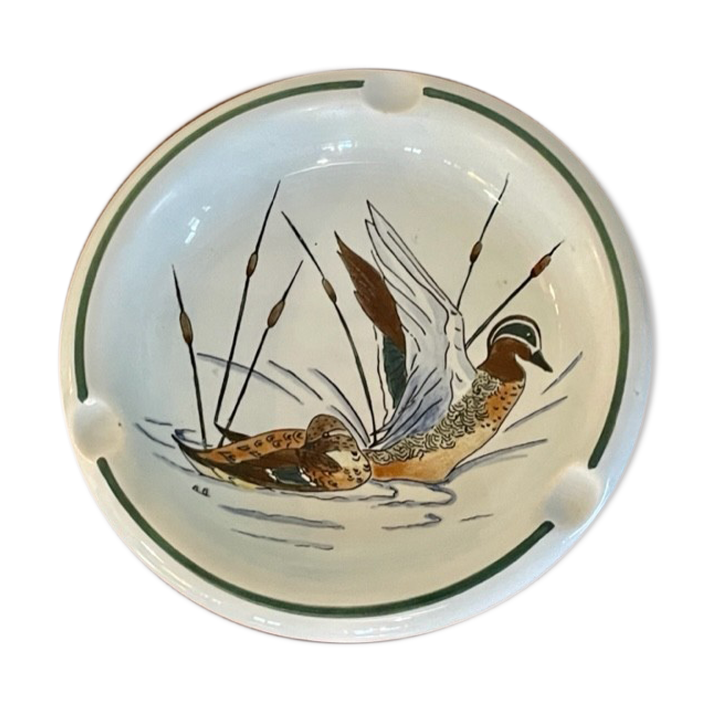Gien ashtray in earthenware 1950