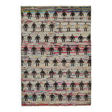 Handwoven Turkish Recycled Boho Rug 210 cm x 307 cm