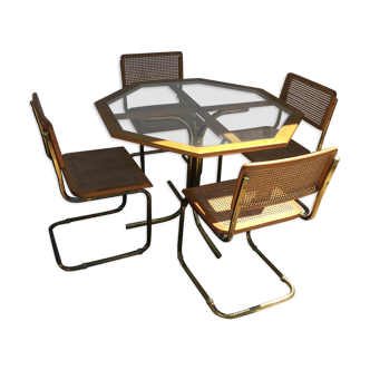 Table and chairs set in the 80s