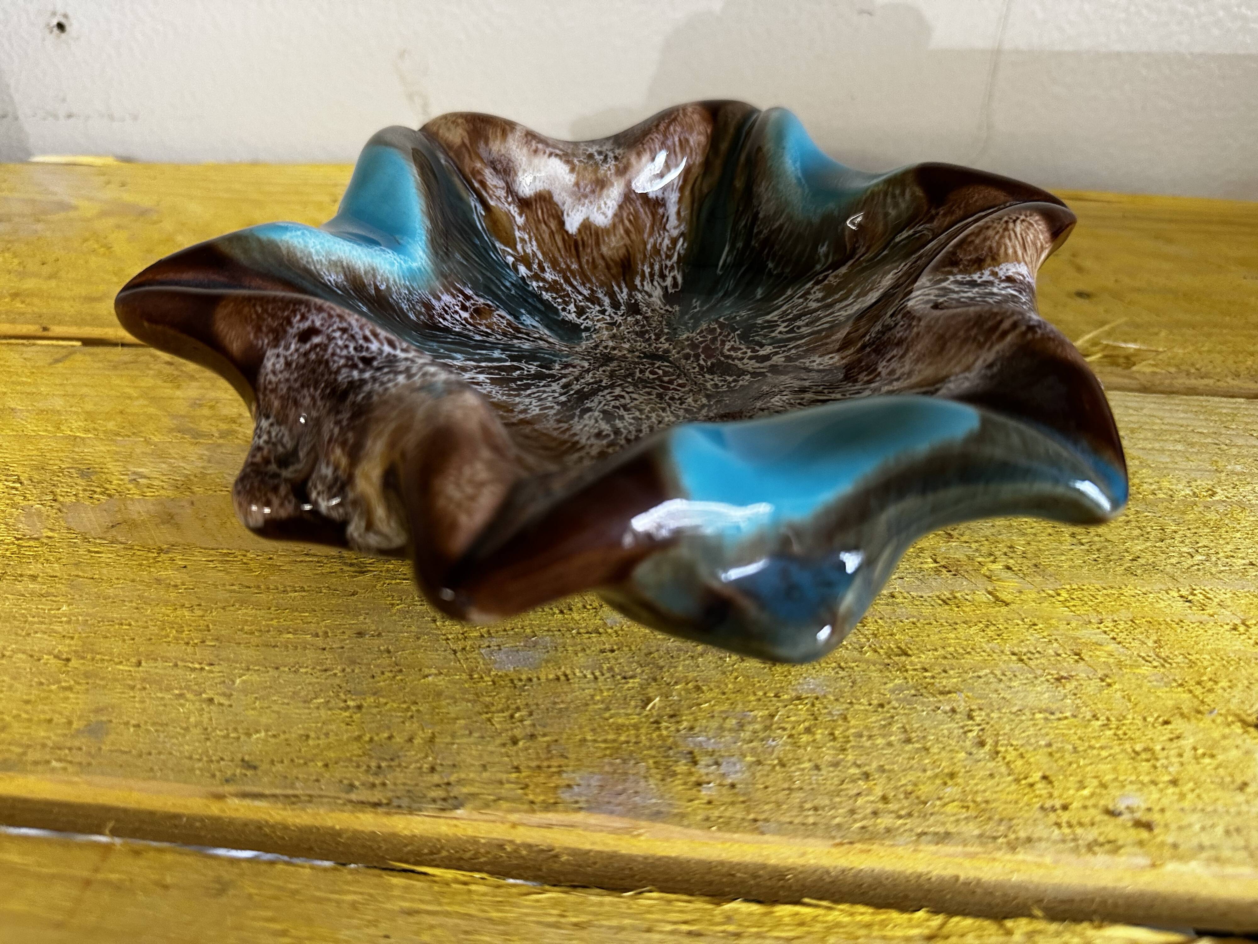 Vintage Vallauris Ceramic Ashtray Pocket Empty D 19 cm