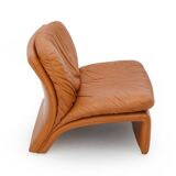 Leather armchair Selene by Adalberto Caraceni for B&T, 1970s