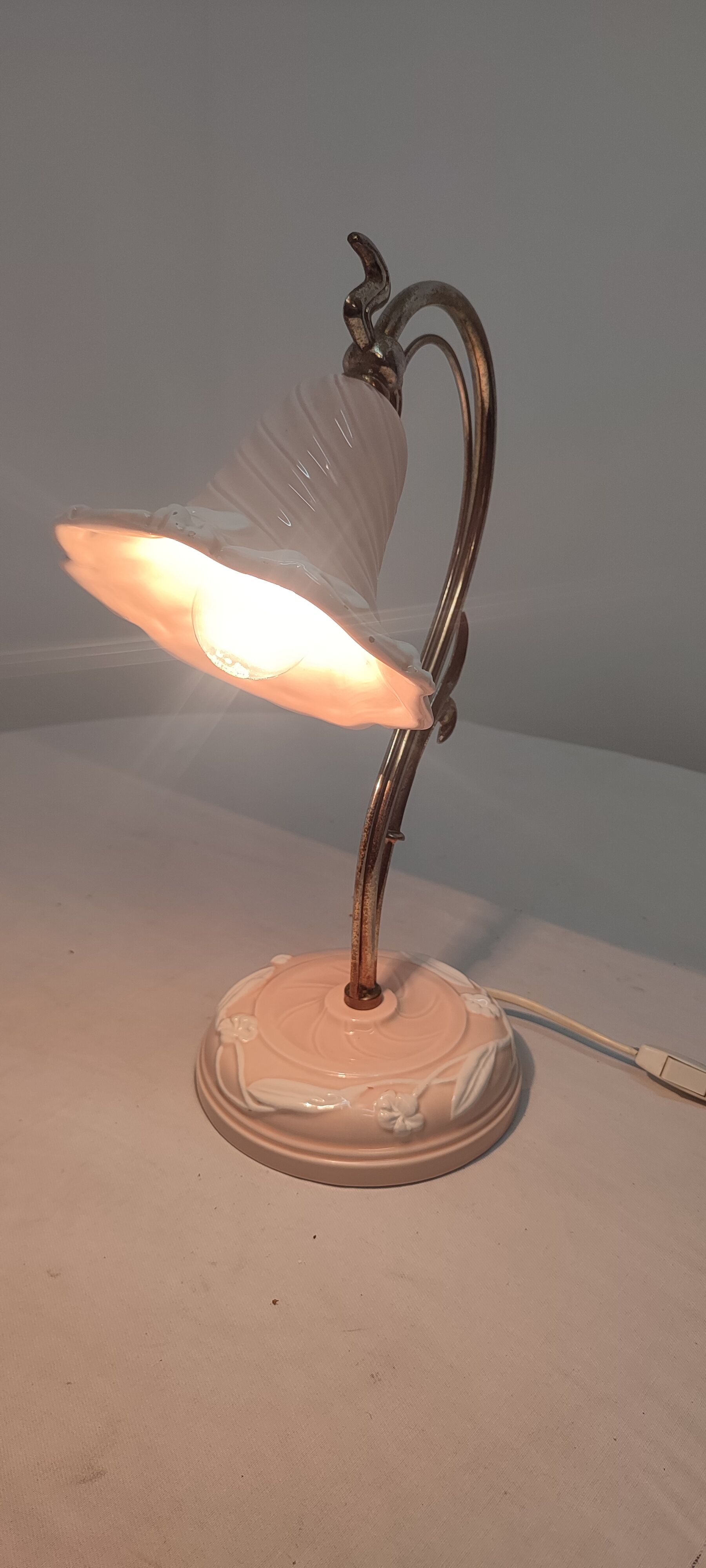 Ceramic desk lamp. Spain, 1980s