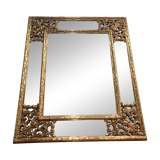 Miroir doré à parclose belge