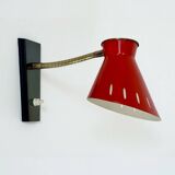 Vintage diabolo wall sconce in the style of René Mathieu