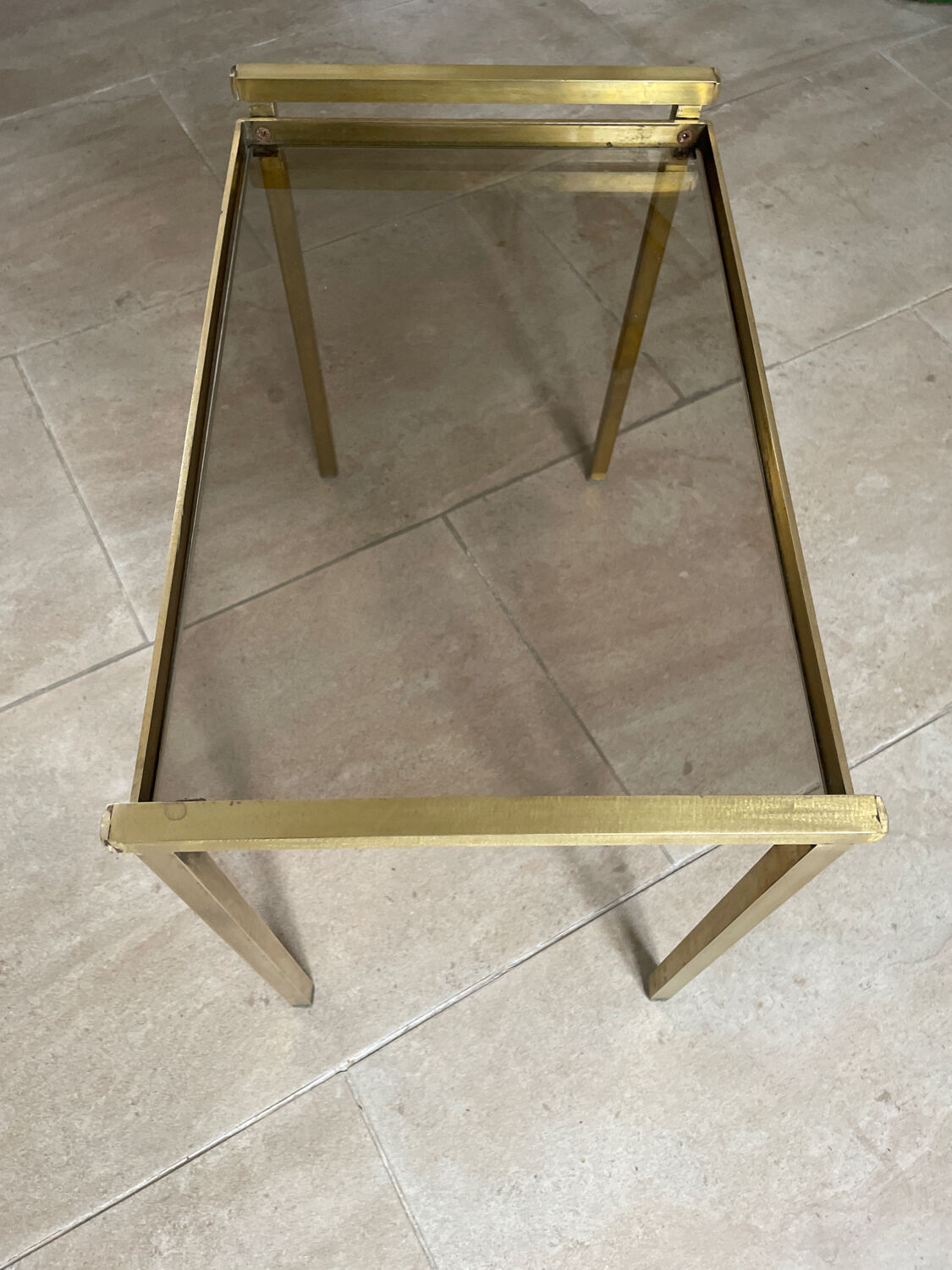 Vintage coffee table end of sofa 1970