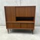 Vintage Scandinavian high buffet in Zebrano.