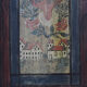 Rustic Farmhouse Folk Art Painted Bridal Cabinet 1844