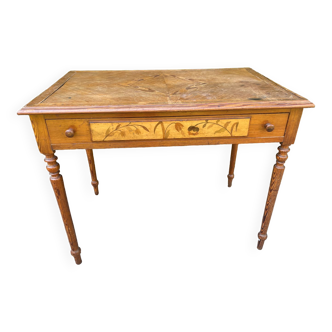 Old inlaid desk