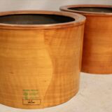 Pair of hobby flower cache pots with interior.