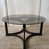 Glass & wood coffee table - Ingmar Relling