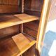 19th century empire style 2-door walnut bookcase