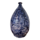 Vintage Mid-Century Studio Art Pottery Cobalt Blue Textured Glaze Teardrop Vase
