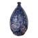 Vintage Mid-Century Studio Art Pottery Cobalt Blue Textured Glaze Teardrop Vase