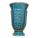 Ocean blue Verceram vase — French art ceramics