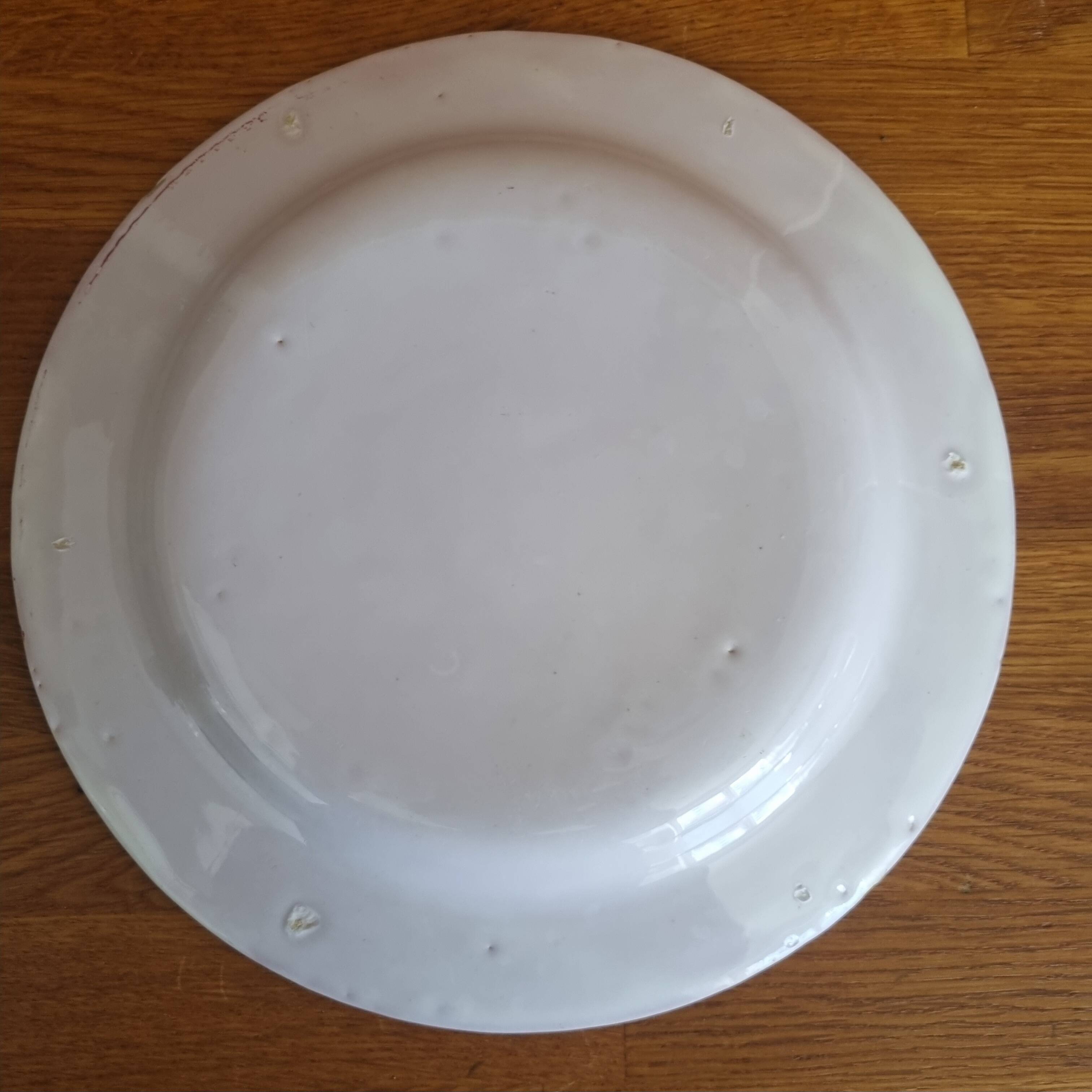 Assiette ancienne en faience les Islettes Lunéville
