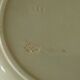 Asparagus plate faience Longchamp barbotine ironstone