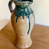 Vintage handmade ceramic jug vase pot