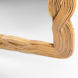 Rattan mirror