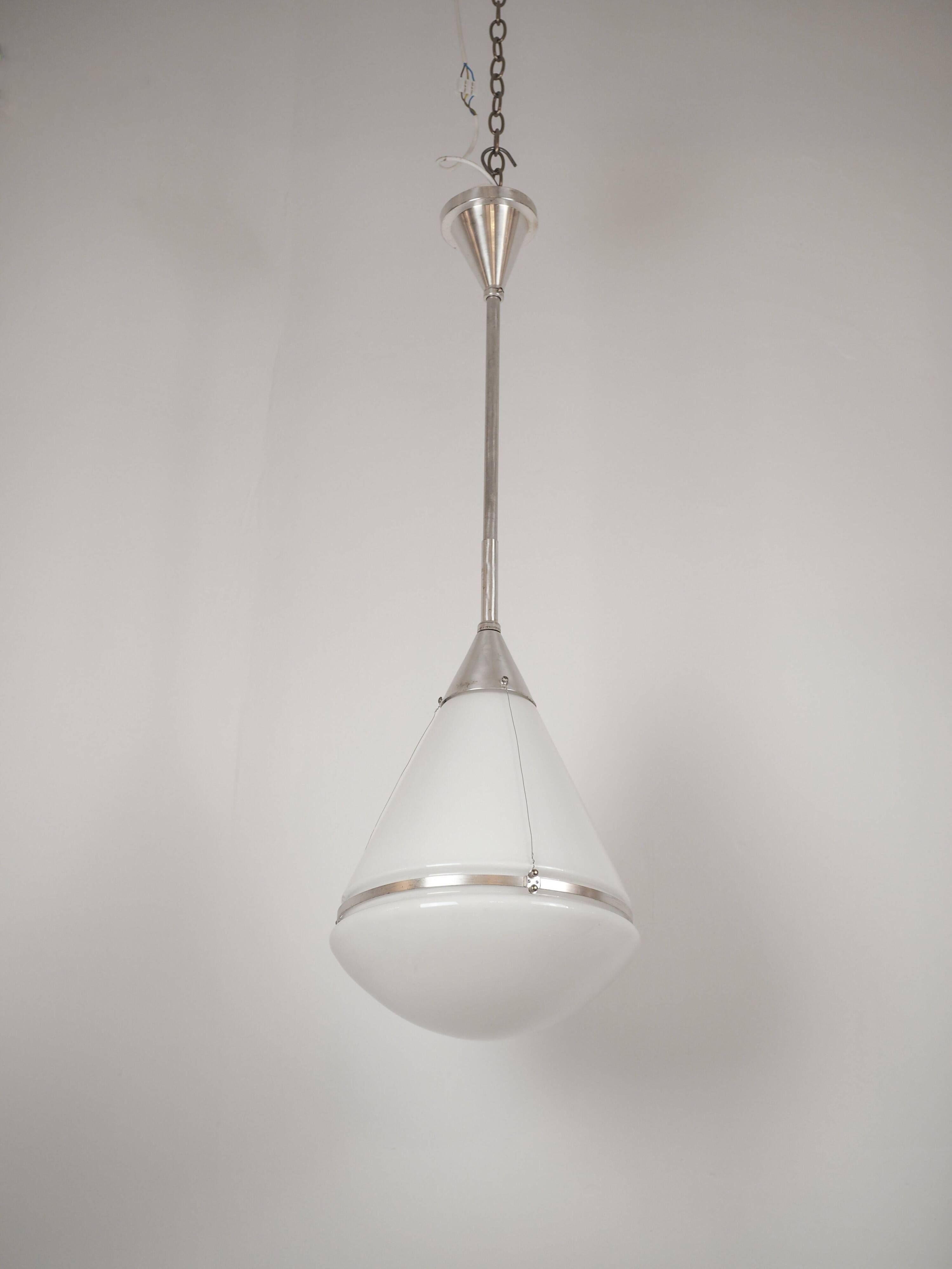 Iconic pendant lamp "Luzette" by Peter Behrens for Siemens, c. 1910s
