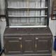 Buffet gris 1910 | Garde-manger ancien aux accents dorés