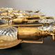 Palwa Hollywood Regency vergoldet Wandlampe Messing Swarovski Kristallen
