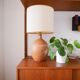 Lampe en terre cuite vintage