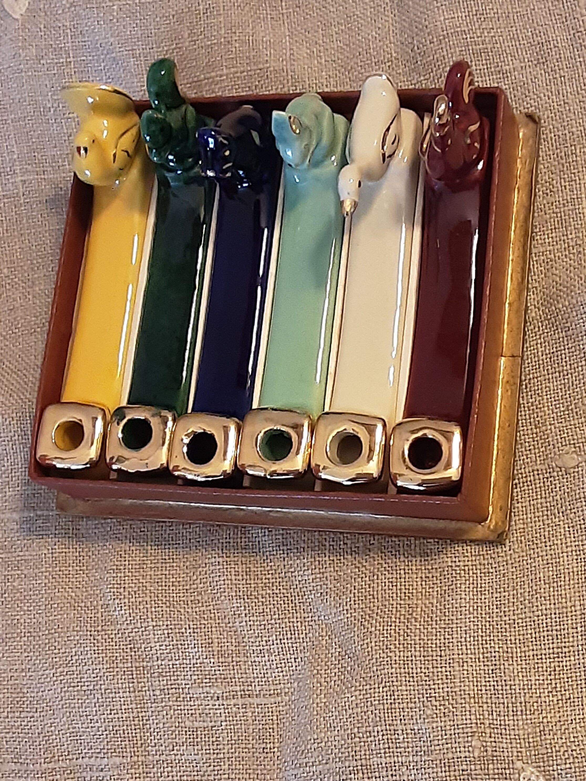 Vintage knife holder, Faïencerie St Clément