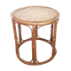 Bout de canapé table d'appoint vintage - rotion/ bambou - 1980