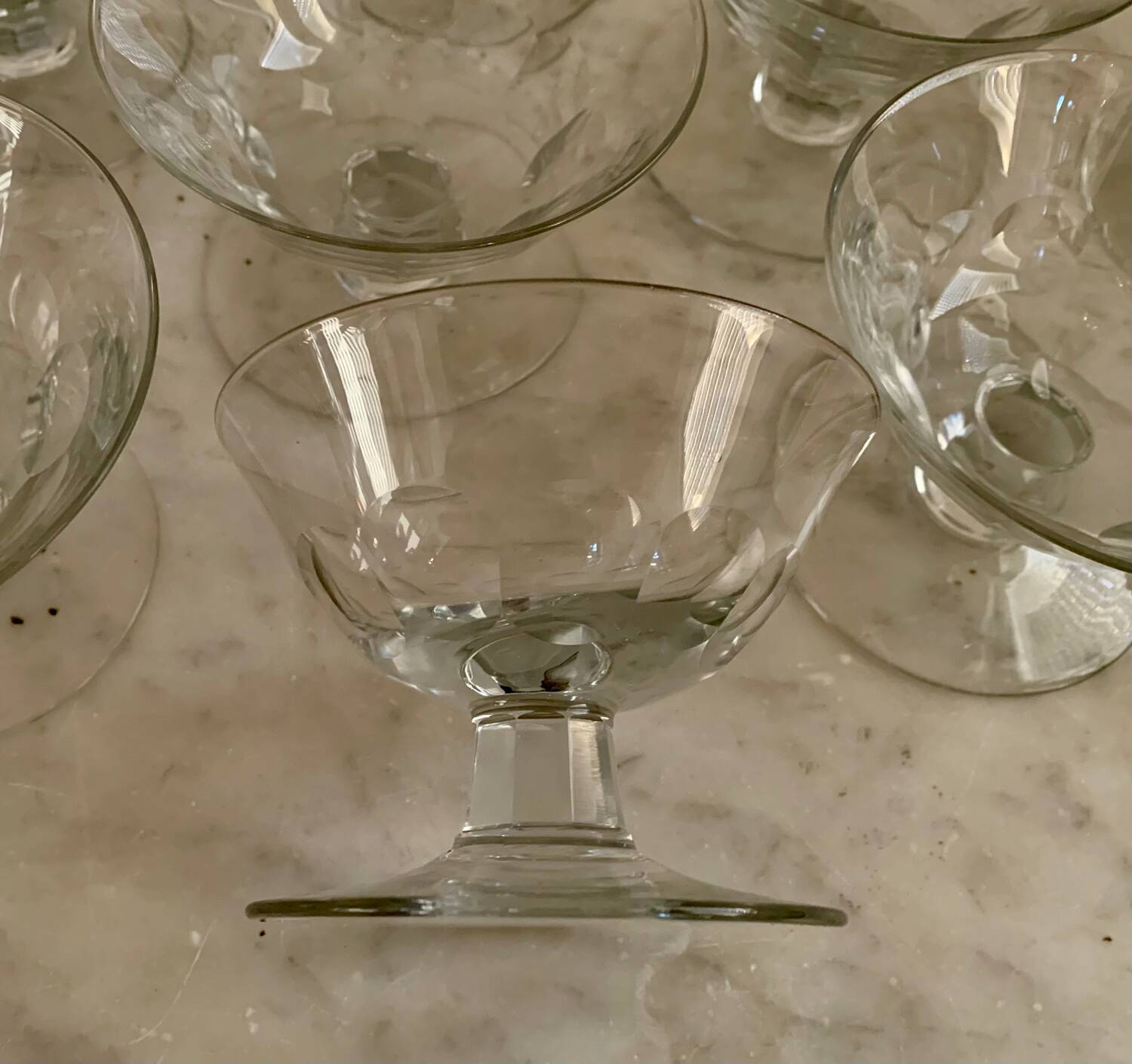 12 champagne glasses