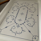 Vintage enameled metal tray