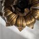 Antique brass lotus flower ceiling light from Italy, Baroque countryside
