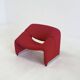 Chaise Artifort Groovy F598 M de Pierre Paulin en rouge