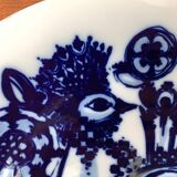 Vintage German peacock wall plate by Bjørn Wiinblad for Rosenthal, 1970s.