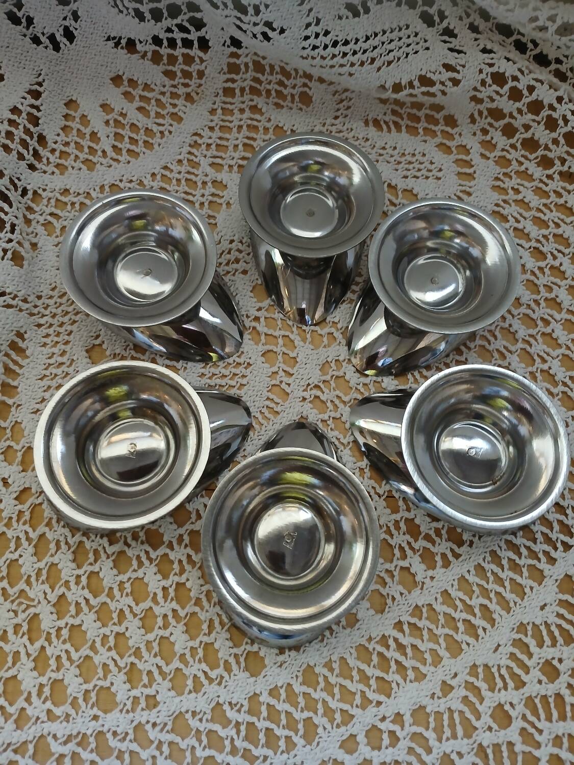 6 stainless steel avocado bowls