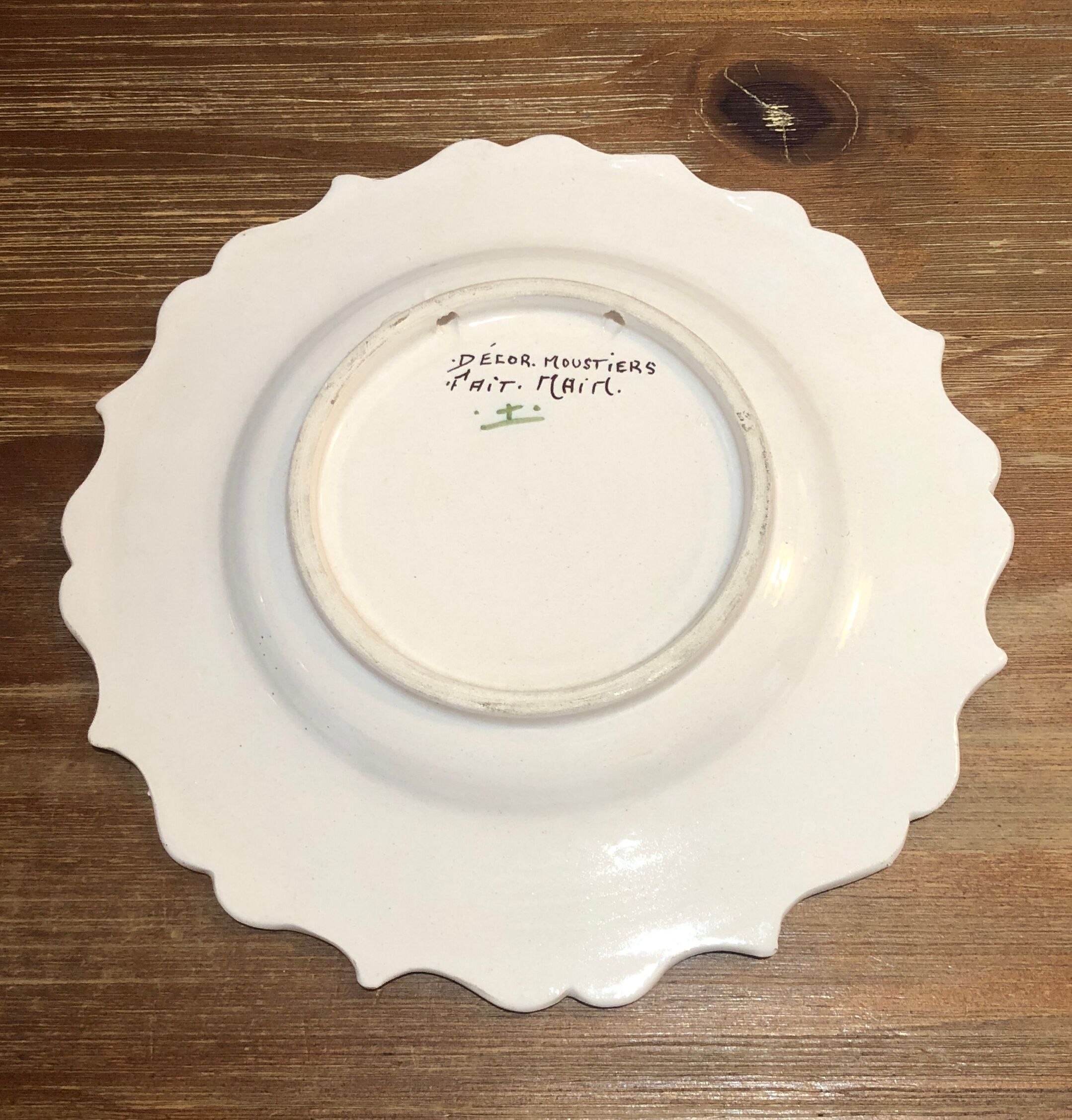 Assiette Moustiers