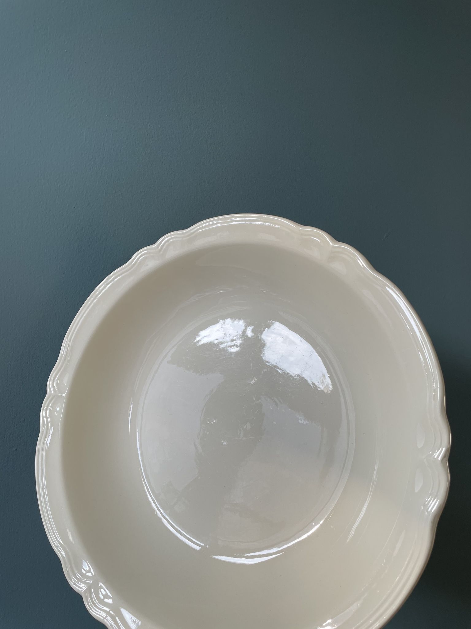 Dish round hollow hollow sarreguemines France